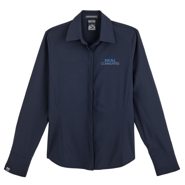   - Women's Executive 4-Way Stretch Solid Button Up Thumbnail