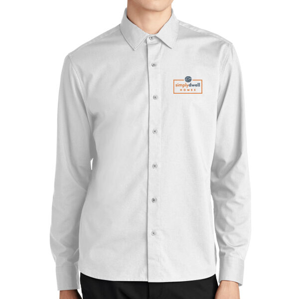  - Long Sleeve Stretch Woven Shirt Thumbnail
